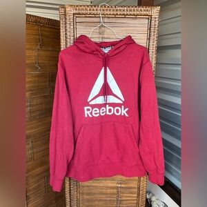Reebok Men's Classic Delta Logo Hoodie Size L Relaxed Fit